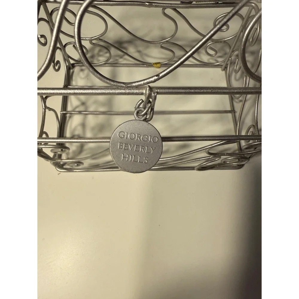 Smashe's stashes Wired Treasure Box In Silver Metal Giogio Beverly Hills